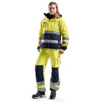 BLAKLÄDER® Damen Warnschutzhose 7155 gelb, marine Größe 40