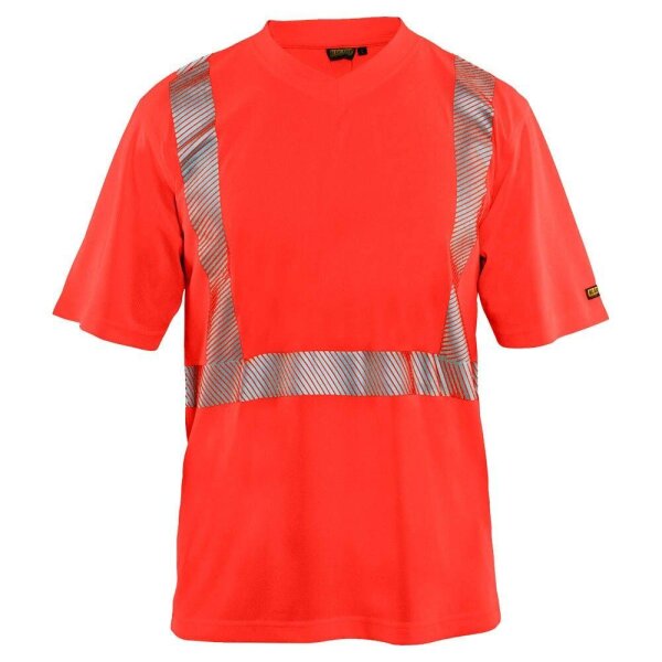 BLAKLÄDER® unisex Warnschutz Shirt 3386 hellrot Größe L, 1 St.