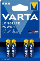 VARTA Batterien LONGLIFE Power Alkali-Mangan Micro AAA 1,5 V, 4 St.