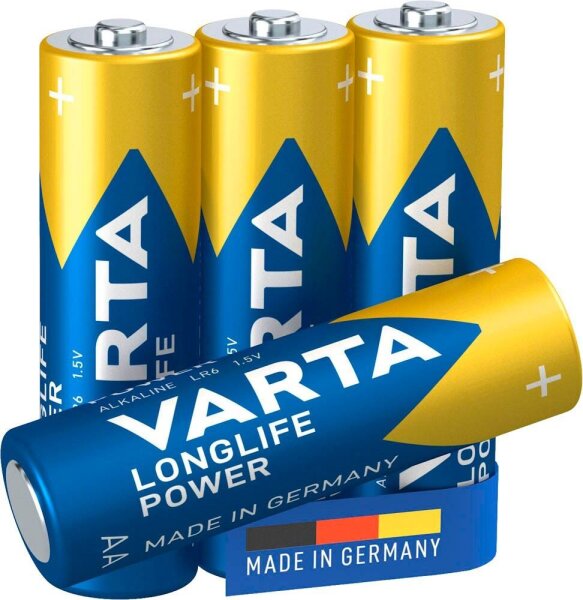 VARTA Batterien LONGLIFE Power Alkali-Mangan Mignon AA 1,5 V, 4 St.