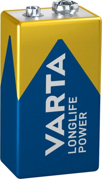 VARTA Batterie LONGLIFE Power Alkali-Mangan E-Block 9,0 V, 1 St.