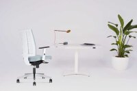 Nowy Styl Bürostuhl Navigo Stoff grau, Gestell weiß