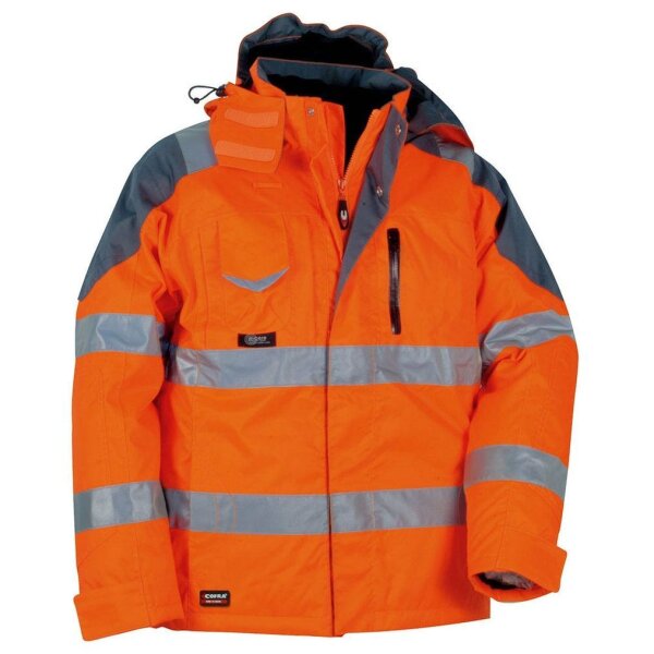 COFRA® Herren Warnjacke Winter RESCUE orange Größe 60