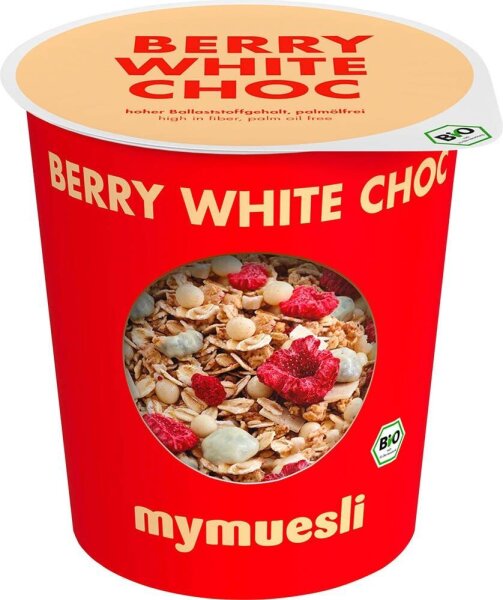mymuesli Bio Berry White Choc Müsli 12x 85,0 g, 12 St.