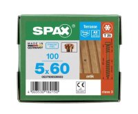 SPAX® Terrassenschrauben T25 Zylinderkopf Edelstahl A2 0537900500603 5 mm x 60 mm, 100 St.