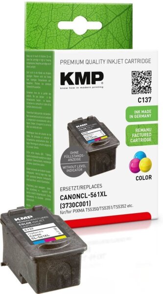 KMP C137 color Druckerpatrone kompatibel zu Canon CL-561XL