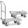 fetra Transportwagen klappbar Alu 1134 silber 62,0 x 99,5 x 96,5 cm bis 200,0 kg