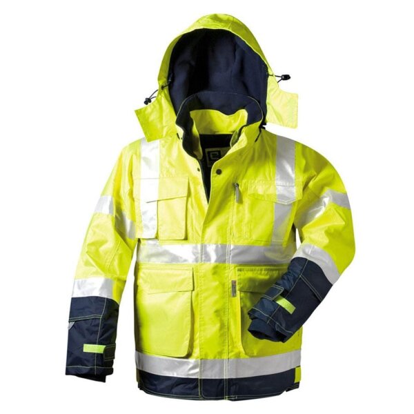 elysee® unisex Warnjacke BENJAMIN gelb, marine Größe M