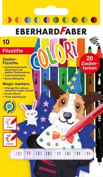 EBERHARD FABER Colori Filzstifte farbsortiert, 10 St.