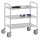 fetra 4882 Bürowagen grau 3 Ebenen 53,5 x 90,0 x 92,5 cm