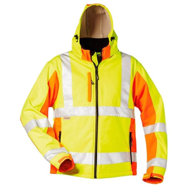elysee® unisex Warnjacke JIM gelb, orange Größe M