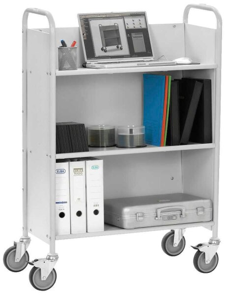 fetra 4891 Bürowagen grau 3 Ebenen 40,0 x 85,5 x 121,8 cm