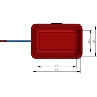 fetra Handwagen 4102L blau 68,2 x 156,6 x 77,7 cm