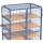 fetra Etagenwagen 8582-3DE blau 73,0 cm³ x 116,9 cm x 180,0 cm