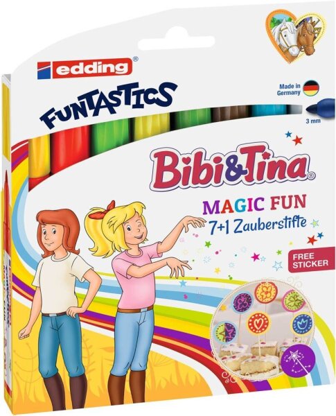 edding Bibi & Tina FUNTASTICS e-13 Filzstifte farbsortiert, 8 St.
