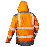 elysee® unisex Warnjacke Winter NIKLAS orange, grau Größe S