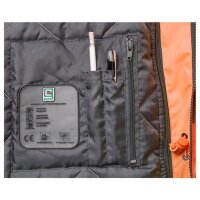 elysee® unisex Warnjacke Winter NIKLAS orange, grau Größe XL