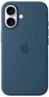 Apple Silikon Case mit MagSafe Handy-Cover für Apple iPhone 16 denim