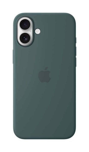 Apple Silikon Case mit MagSafe Handy-Cover für Apple iPhone 16 Plus seegrün