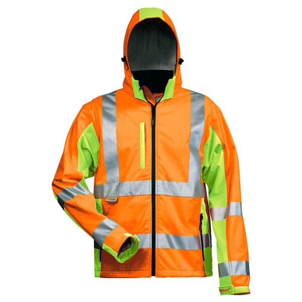 elysee® unisex Warnjacke HOSS orange, gelb Größe 2XL