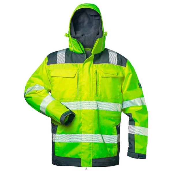 elysee® unisex Warnjacke Winter RUFUS gelb, grau...