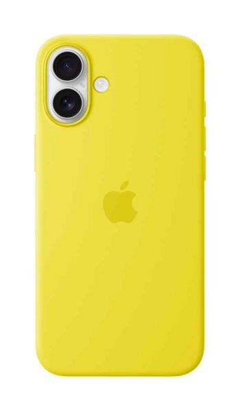 Apple Silikon Case mit MagSafe Handy-Cover für Apple iPhone 16 Plus sternfrucht