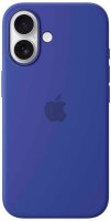Apple Silikon Case mit MagSafe Handy-Cover für Apple iPhone 16 ultramarin