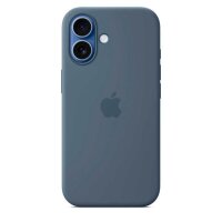 Apple Silikon Case mit MagSafe Handy-Cover für Apple iPhone 17 maritimblau