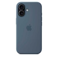 Apple Silikon Case mit MagSafe Handy-Cover für Apple iPhone 17 maritimblau