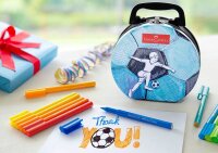 FABER-CASTELL Connector Fußballkoffer Filzstifte...