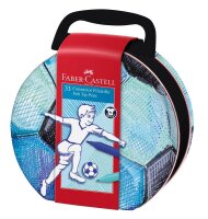 FABER-CASTELL Connector Fußballkoffer Filzstifte...