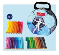 FABER-CASTELL Connector Fußballkoffer Filzstifte farbsortiert, 1 St.