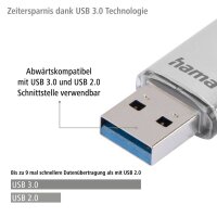 hama USB-Stick C-Laeta silber 16 GB, 1 St.