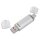 hama USB-Stick C-Laeta silber 16 GB, 1 St.