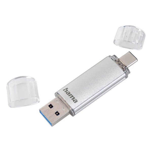 hama USB-Stick C-Laeta silber 64 GB, 1 St.