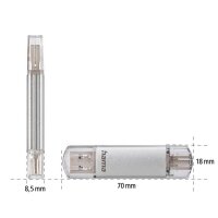 hama USB-Stick C-Laeta silber 64 GB, 1 St.