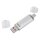hama USB-Stick C-Laeta silber 64 GB, 1 St.