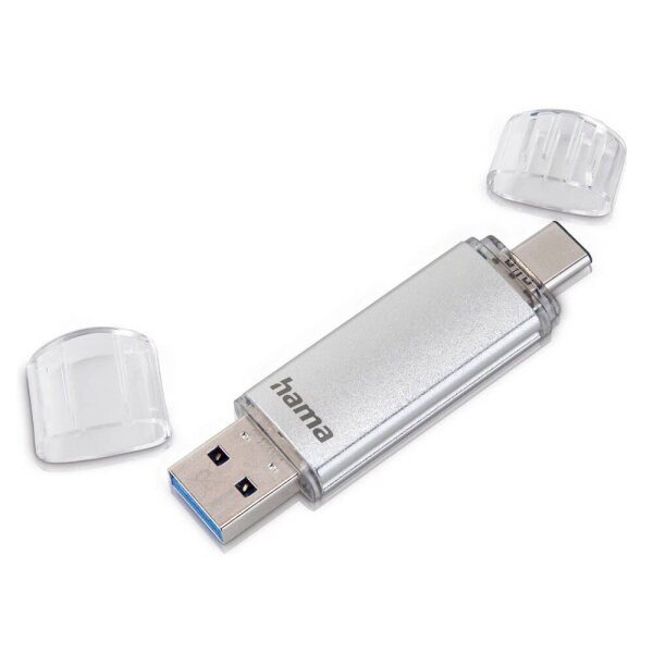 hama USB-Stick C-Laeta silber 128 GB, 1 St.