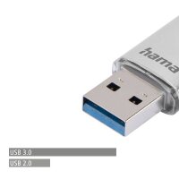 hama USB-Stick C-Laeta silber 128 GB, 1 St.