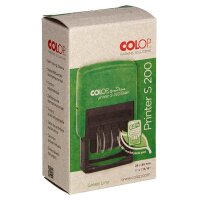 COLOP Textstempel Green Line Printer 220/W selbstfärbend schwarz ohne Logo, 1 St