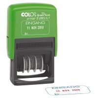 COLOP Datumstempel mit Text "Eingang" Green...