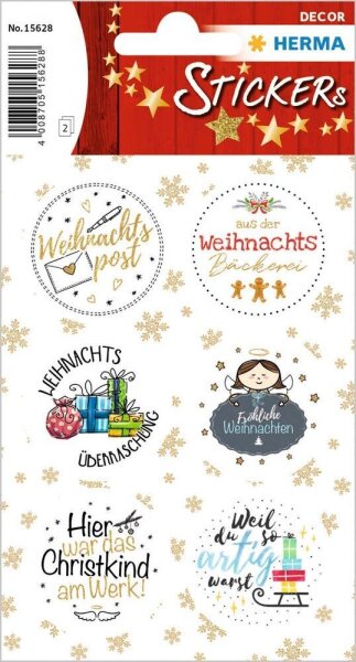 HERMA Aufkleber Weihnachtsmitive, 12 Etiketten