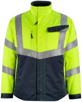 MASCOT® unisex Warnjacke Oxford  gelb, schwarzblau...