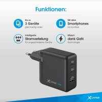 XLAYER Powercharger 65W Ladeadapter schwarz, 65 Watt
