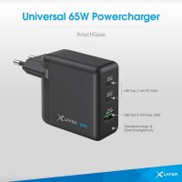 XLAYER Powercharger 65W Ladeadapter schwarz, 65 Watt