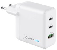 XLAYER Powercharger 65W Ladeadapter weiß, 65 Watt
