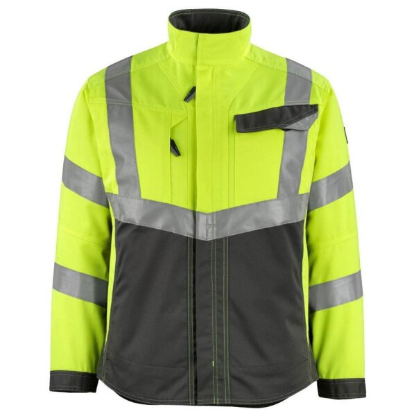 MASCOT® unisex Warnjacke Oxford  warngelb, anthrazit Größe 4XL
