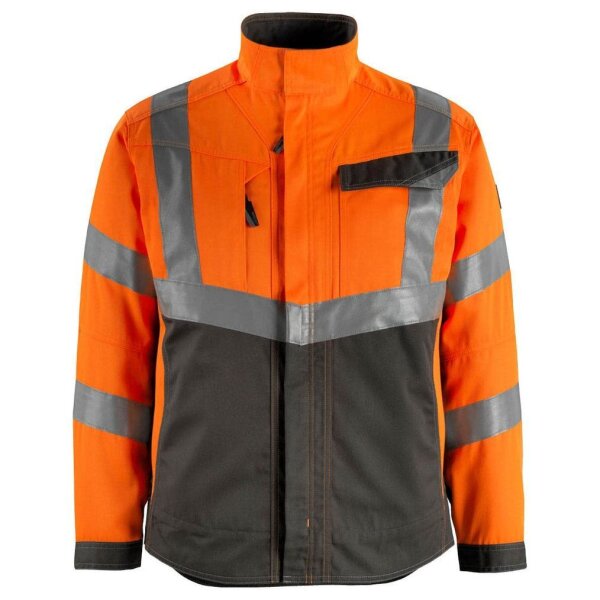 MASCOT® unisex Warnjacke Oxford  warnorange, anthrazit Größe 4XL