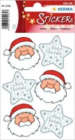 HERMA Aufkleber Nikolaus und Sterne, 18 Etiketten