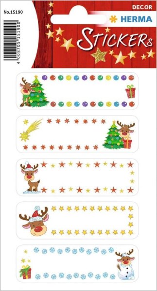 HERMA Aufkleber Rudolph, 10 Etiketten